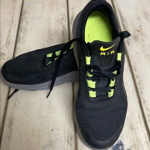 Nike Black and Neon Green Sneakers